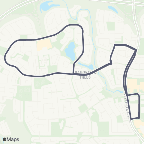 Calgary Transit Panatella map