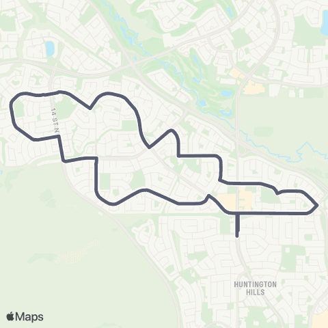 Calgary Transit Beddington map