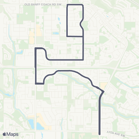 Calgary Transit West Springs / Discovery Ridge map