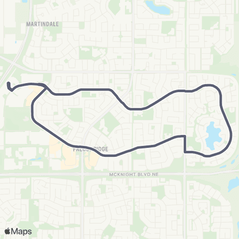 Calgary Transit Falconridge map