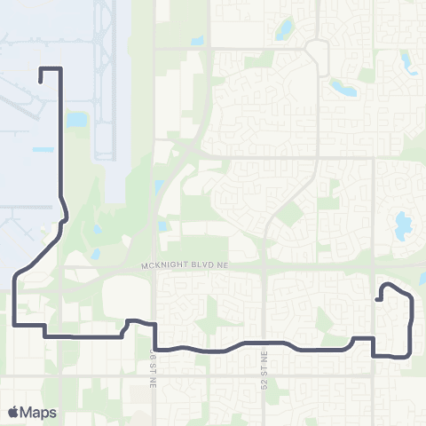 Calgary Transit Monterey Park / McCall Wy NE map