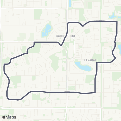 Calgary Transit Taradale map