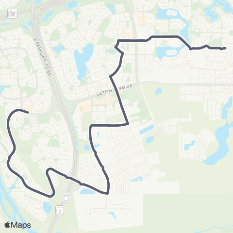 Calgary Transit Cranston / Mahogany map
