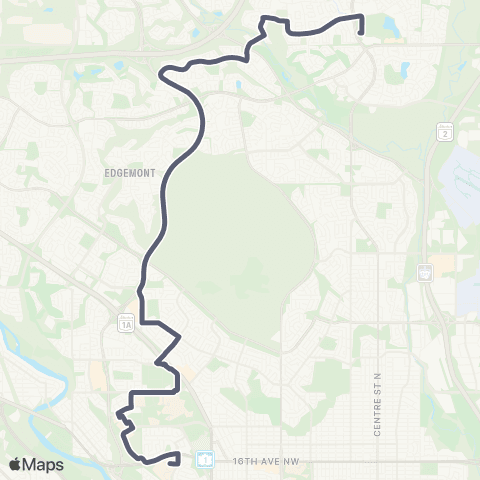 Calgary Transit N Pointe Term / Foothills Medical Centre map