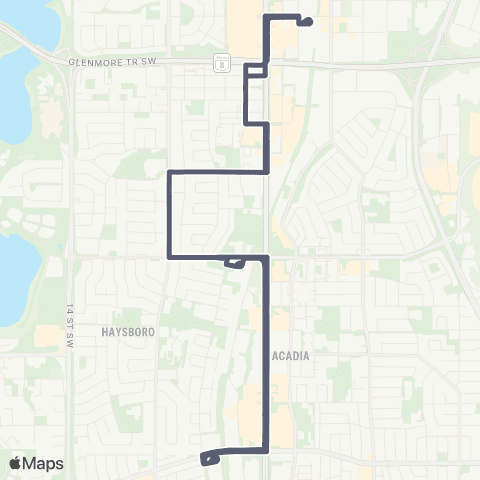 Calgary Transit Macleod Tr S map