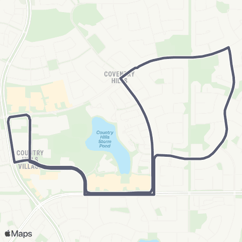 Calgary Transit Coventry Hills map