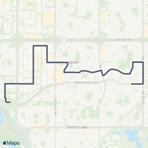 Calgary Transit Maryvale / Franklin Industrial map