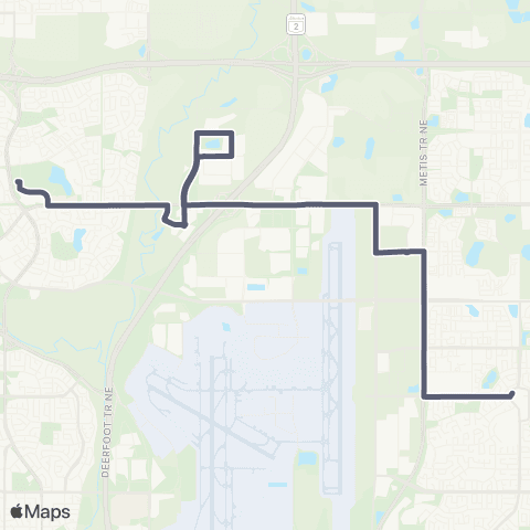 Calgary Transit West Stoney Industrial map