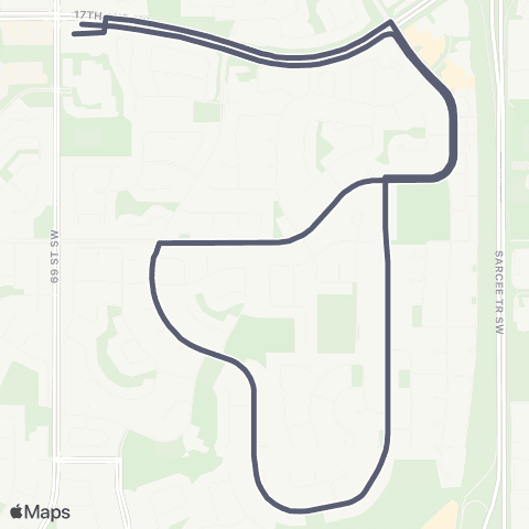 Calgary Transit Strathcona / Signal Hill map