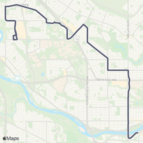 Calgary Transit Market Mall / Downtown West map