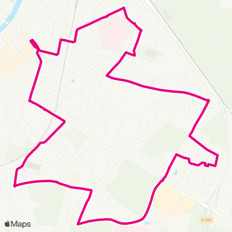 Calibus Libourne Hôp. Garderose - Libourne Ctre-ville map