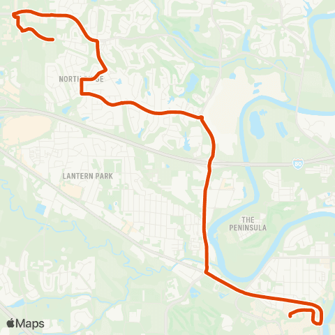 CAMBUS Research Park map