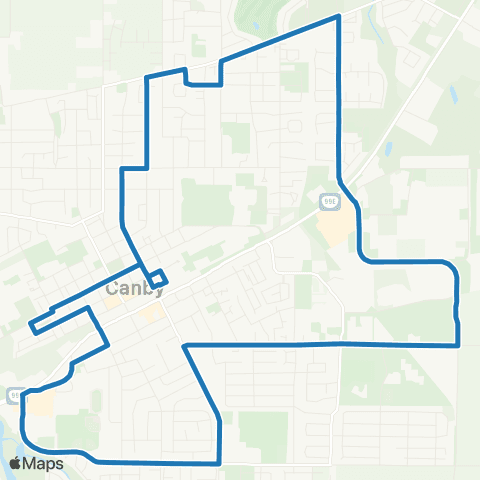 Canby Area Transit Canby Loop map