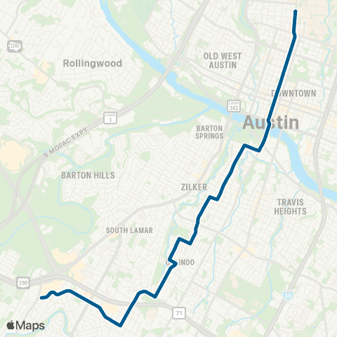 CapMetro South 5th Flyer map