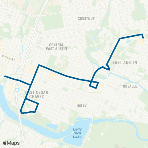 CapMetro Eastview map