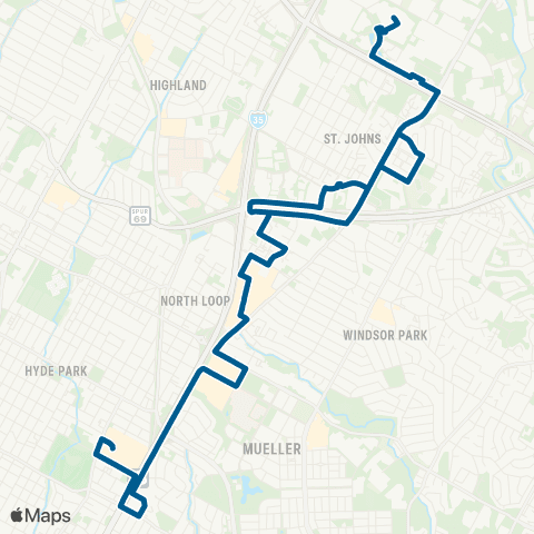 CapMetro Delwood map