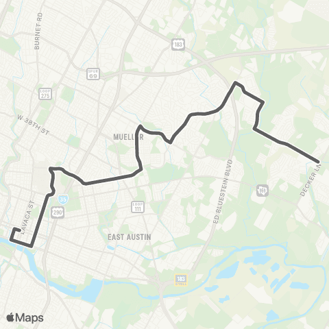 CapMetro Expo Center map