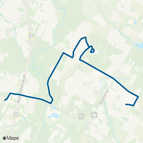CapMetro Northeast Feeder map