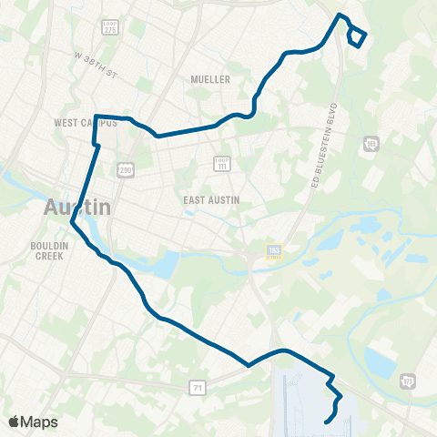 CapMetro Manor Rd / Riverside map