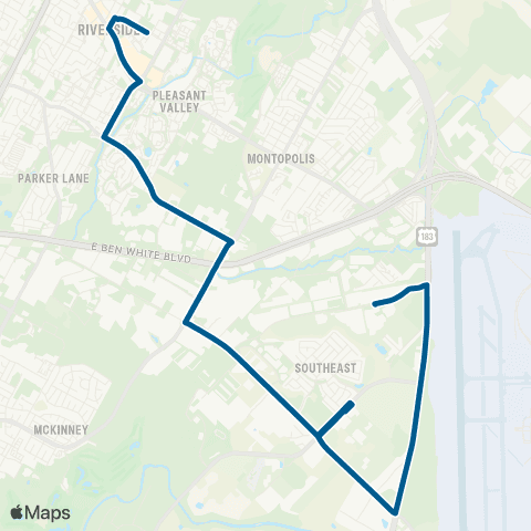 CapMetro VA Clinic map
