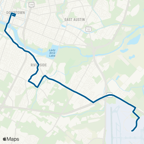 CapMetro Night Owl Riverside map