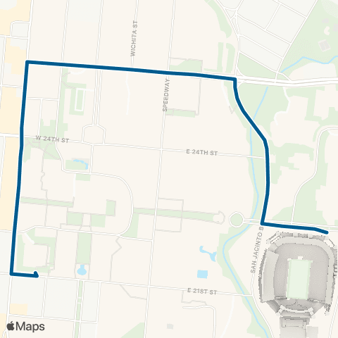 CapMetro Forty Acres map