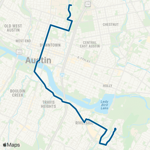 CapMetro North Riverside map