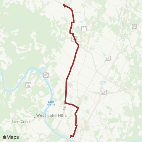 CapMetro Pavilion Express map