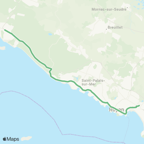 Cara'bus Royan <> la Palmyre map