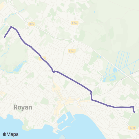 Cara'bus Navette Cordouan <> Dunant map