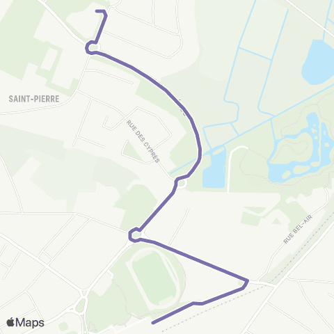 Cara'bus Navette Gare <> Atlantique map