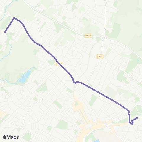 Cara'bus Navette Gare <> Dunant map