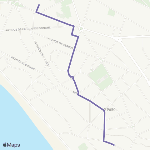 Cara'bus Navette Gare <> Zola map