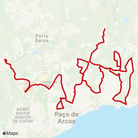 Carris Metropolitana Caxias (Qta Moura) - Lage (Centro) map