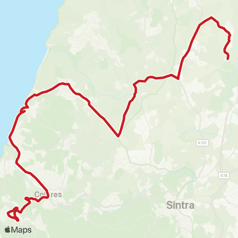 Carris Metropolitana Casais Cabrela (Largo) - Almoçageme (Mercado) map