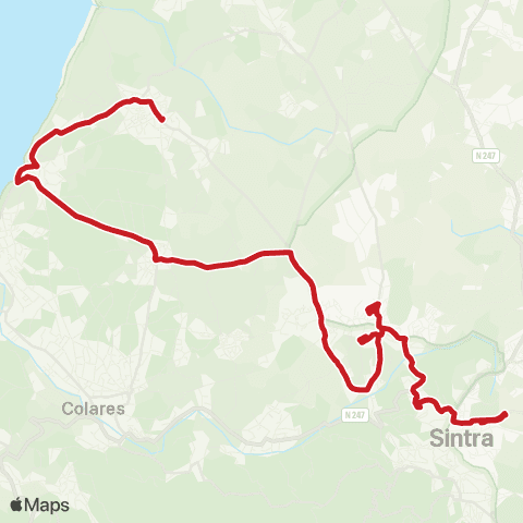 Carris Metropolitana Fontanelas - Portela De Sintra (Estação) via Janas map