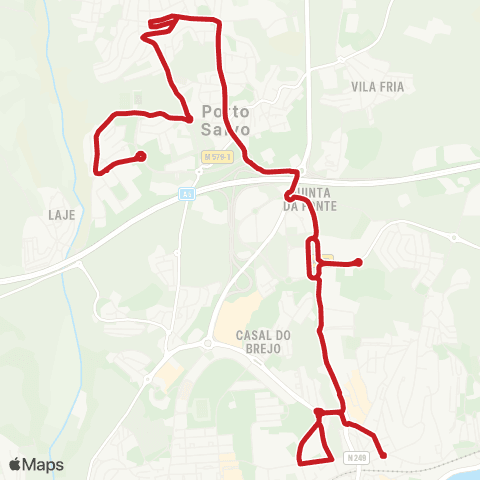 Carris Metropolitana Paço De Arcos (Estação Norte) - Porto Salvo (Lagoas Park) map