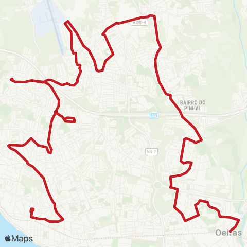 Carris Metropolitana Oeiras (Estação Norte) - Parede (Terminal) map