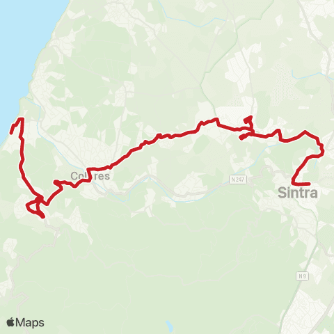 Carris Metropolitana Portela Sintra (Estação Norte) - Praia Grande map