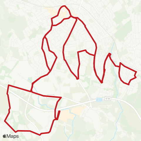 Carris Metropolitana Rio De Mouro (Estação Sul) via Mem Martins | Circular map