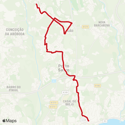 Carris Metropolitana Paço De Arcos (Estação Norte) - Talaíde (Campo Futebol) map