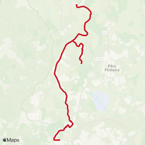 Carris Metropolitana Carvalhal (Largo) - Portela Sintra (Estação Norte) map