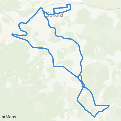 Carris Metropolitana Portela Sintra (Estação Sul) via Ranholas | Circular map