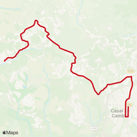 Carris Metropolitana Casal Cambra - Vale Lobos (Largo) map