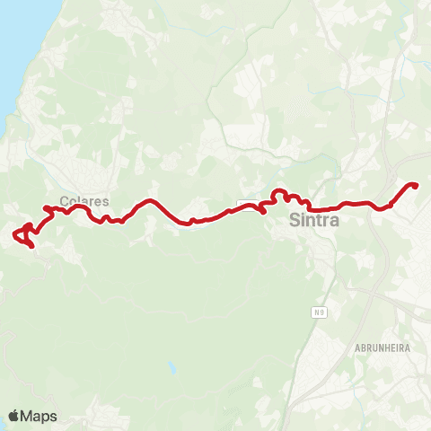 Carris Metropolitana Almoçageme (Mercado) - Hospital De Sintra map