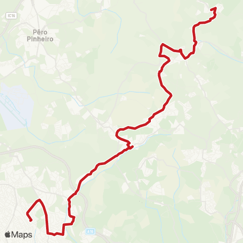 Carris Metropolitana Covas Ferro - Mercês (Estação Norte) map