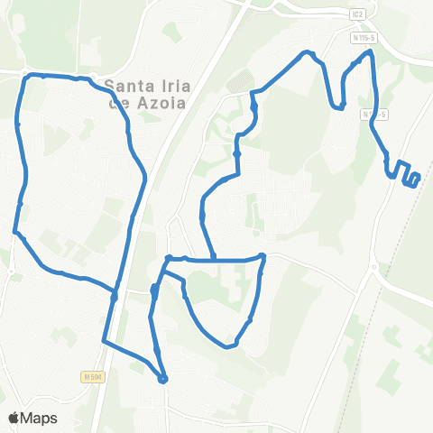 Carris Metropolitana Santa Iria Da Azóia (Estação) | Circular map