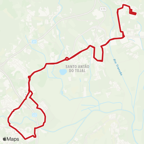 Carris Metropolitana Zambujal | Circular via Infantado map