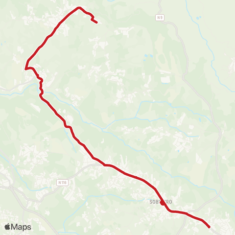 Carris Metropolitana Salgados - Lagoa (Colegio Miramar) map