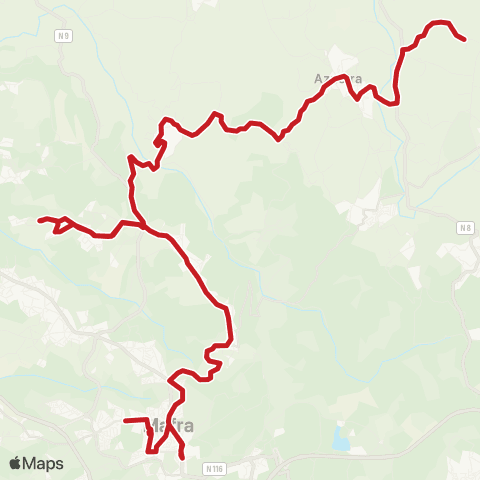 Carris Metropolitana Antas - Mafra (Parque Desportivo) map